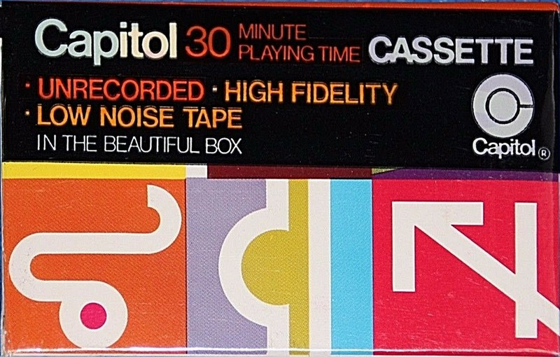 Compact Cassette Capitol Psychedelic Heiroglyphics 30 Type I Normal 1970 USA