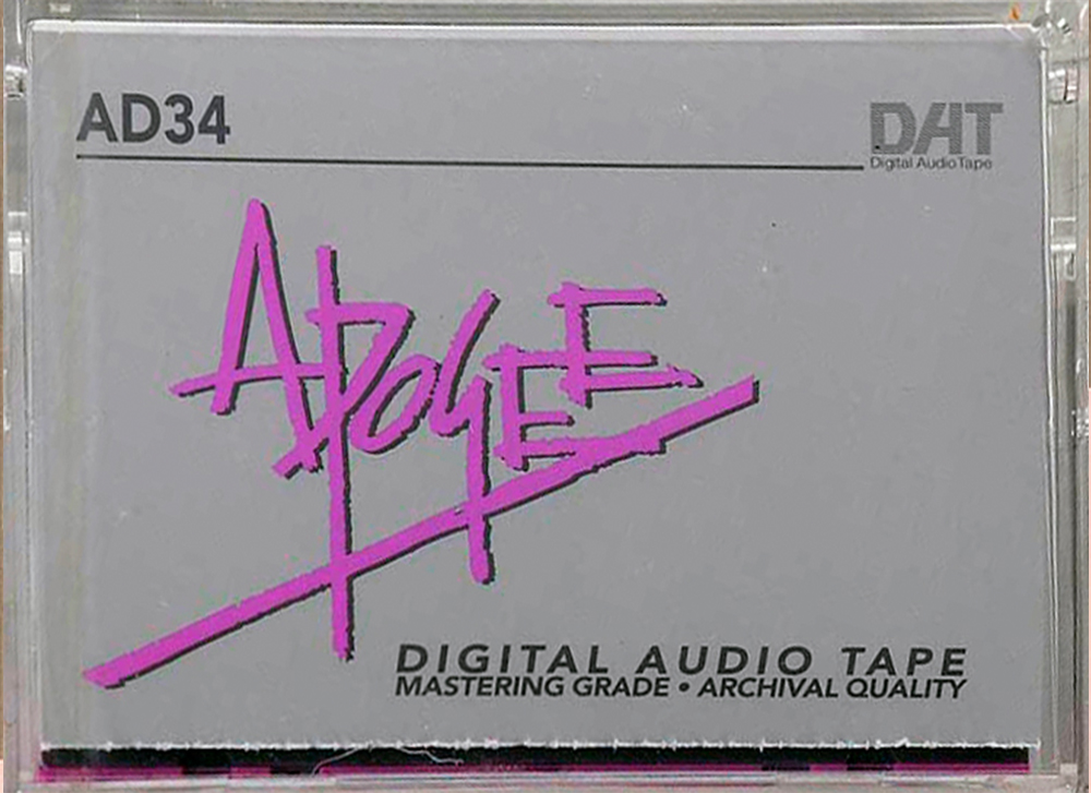 Digital Audio Tape Apogee AD 34 Type IV Metal 1994 USA