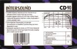 Compact Cassette Intersound CD 90 Type II Chrome 1985 Europe