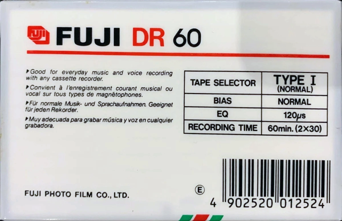 Compact Cassette Fuji DR 60 Type I Normal 1985 Europe