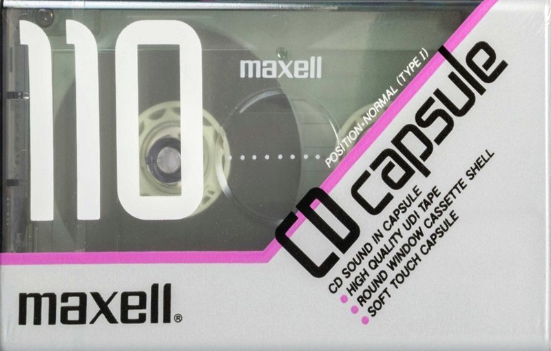 Compact Cassette Maxell CD Capsule 110 Type I Normal 1990 Europe