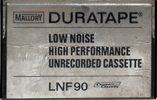 Compact Cassette Mallory LNF 90 Type I Normal 1973 USA