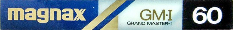 Compact Cassette Magnax GM-I 60 "Grand Master I" Type I Normal 1982 Japan