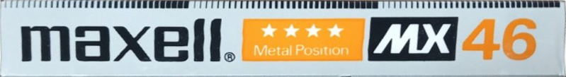 Compact Cassette Maxell MX 46 Type IV Metal 1982 Japan
