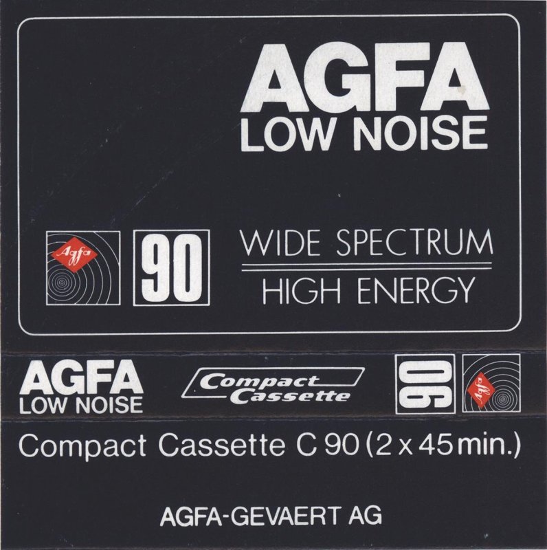 Compact Cassette AGFA High Energy 90 "Wide Spectrum" Type I Normal 1980 Europe