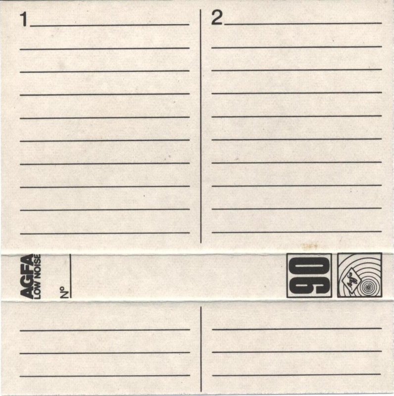 Compact Cassette AGFA High Energy 90 "Wide Spectrum" Type I Normal 1980 Europe