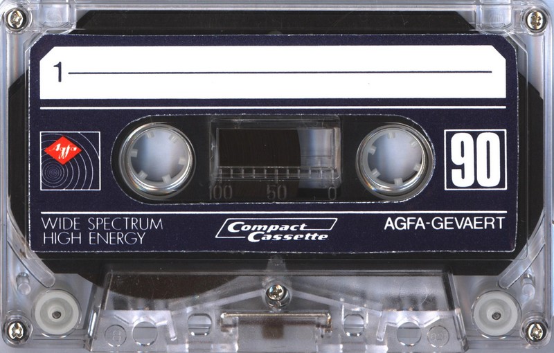 Compact Cassette AGFA High Energy 90 "Wide Spectrum" Type I Normal 1980 Europe