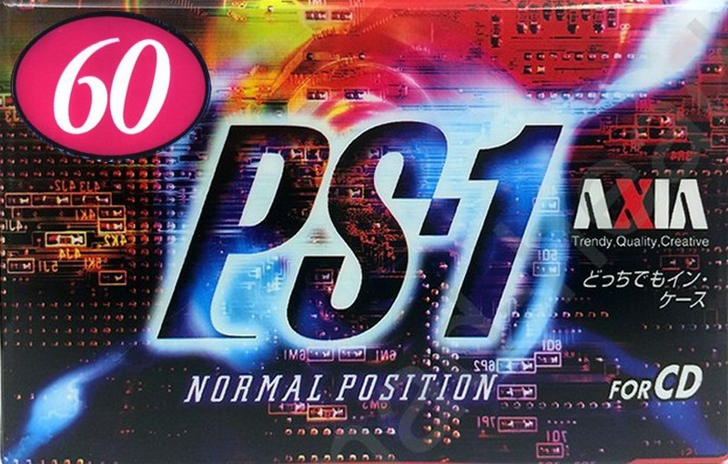 Compact Cassette AXIA PS-I / PS-1 60 "PS1J 60" Type I Normal 1997 Japan