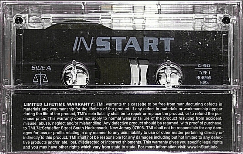 Compact Cassette Instart 90 Type I Normal USA