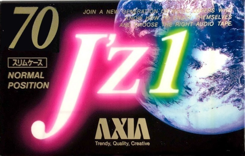 Compact Cassette AXIA J`z 1 70 "JZ1A 70" Type I Normal 1992 Japan