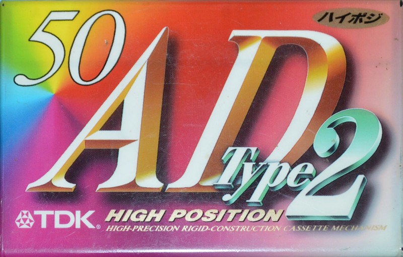 Compact Cassette TDK AD2 50 "AD2-50" Type II Chrome 1995 Japan