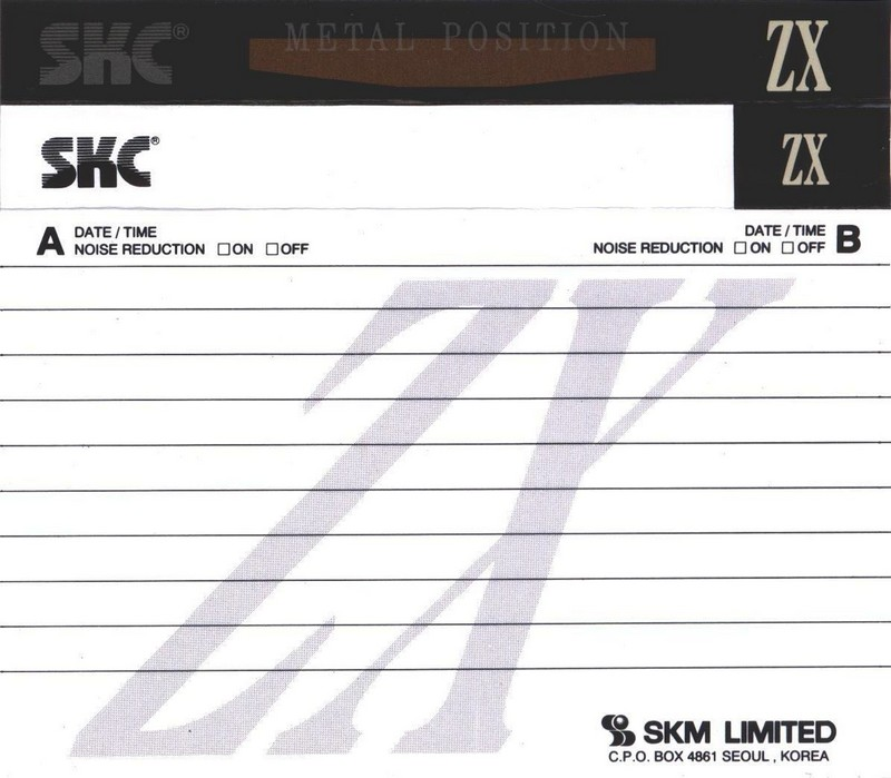 Compact Cassette: Sunkyong Magnetic Limited (SKM) SKC - ZX 90