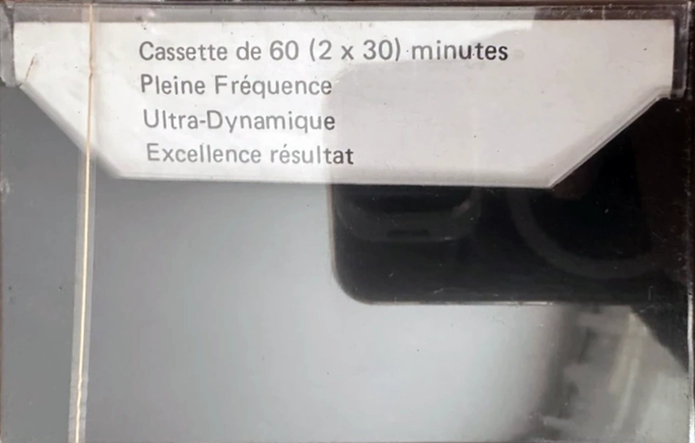 Compact Cassette GE / General Electric 60 Type I Normal 1975 Canada