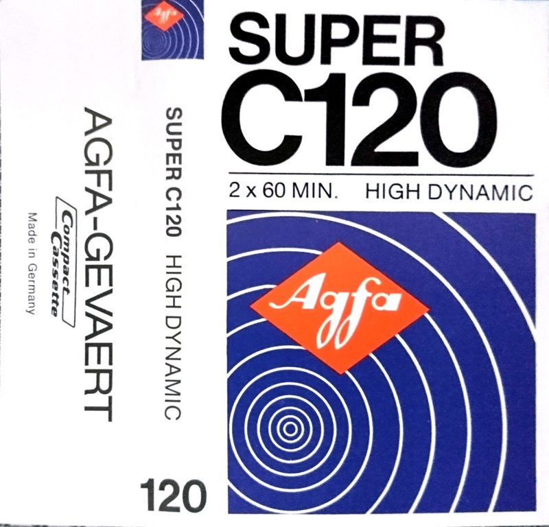 Compact Cassette AGFA Super 120 Type I Normal 1972 Europe
