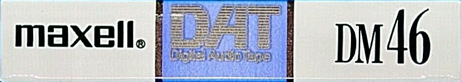 Digital Audio Tape Maxell 46 Type IV Metal 1990 Japan