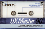 Compact Cassette Sony UX Master 90 Type II Chrome 1988 Japan