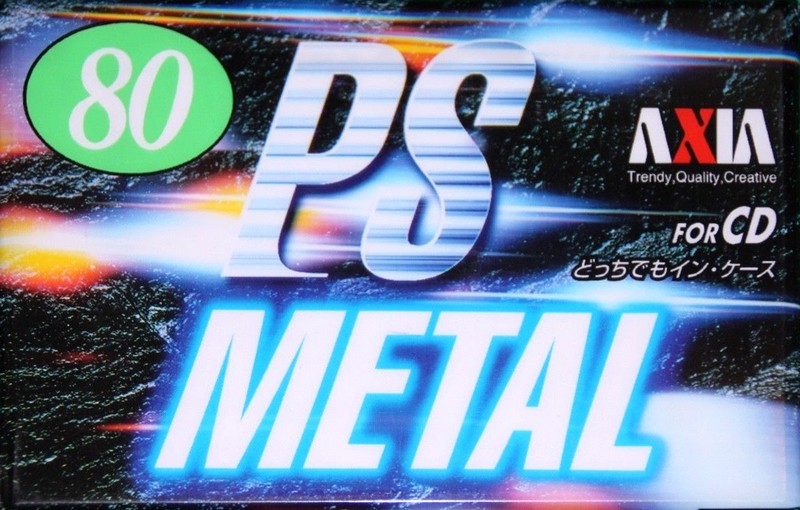 Compact Cassette AXIA PS-Metal 80 "PSMJ 80" Type IV Metal 1997 Japan