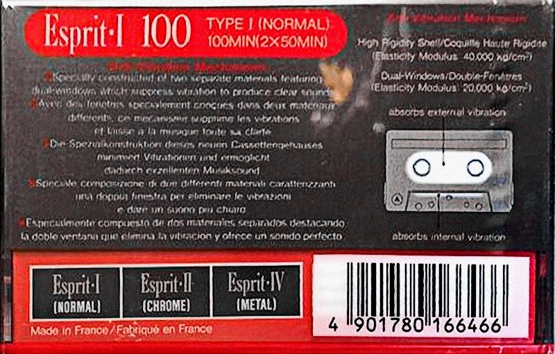 Compact Cassette: Sony  - Esprit-I 100