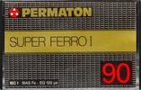 Compact Cassette Permaton Super Ferro I 90 Type I Normal 1980 Germany