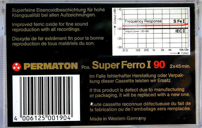 Compact Cassette:  Permaton - Super Ferro I 90