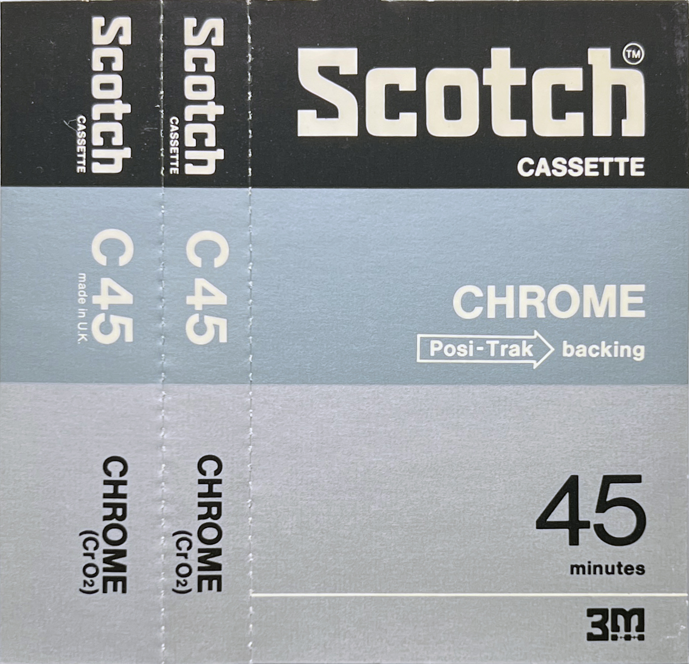 Compact Cassette Scotch Chrome 45 Type II Chrome 1973 Europe