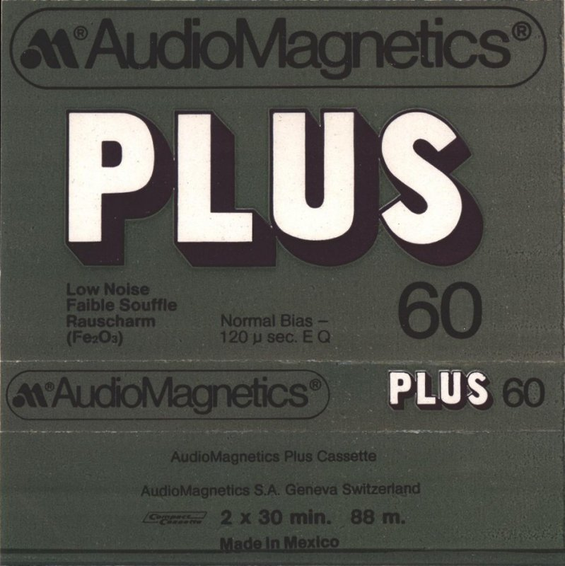 Compact Cassette:  Audio Magnetics - Plus 60