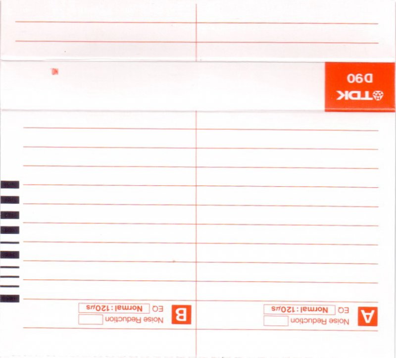 Compact Cassette TDK D 90 Type I Normal 1982 Australia, Europe