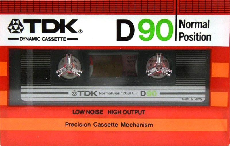 Compact Cassette TDK D 90 Type I Normal 1982 Australia, Europe