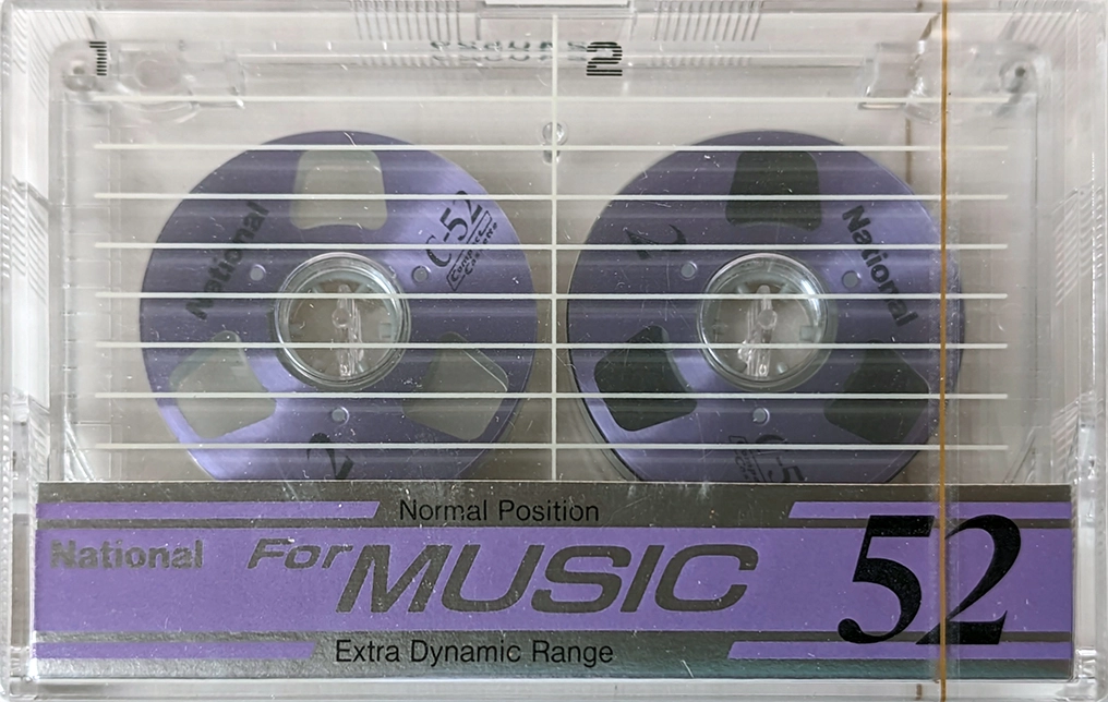 Compact Cassette National ED 52 "RT-52R(A)" Type I Normal 1987 Japan