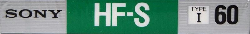 Compact Cassette Sony HF-S 60 Type I Normal 1988 Europe