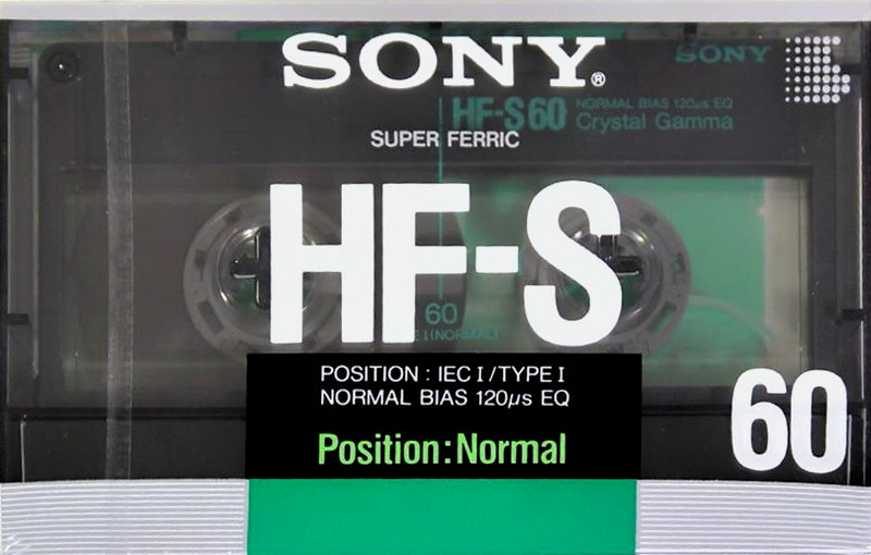 Compact Cassette Sony HF-S 60 Type I Normal 1988 Europe