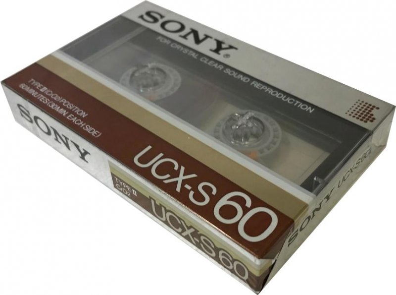 Compact Cassette Sony UCX-S 60 "USX-S60N" Type II Chrome 1985 Japan