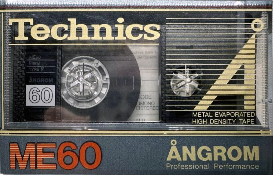 Compact Cassette Technics ME 60 "RT-ME60" Type IV Metal 1985 Europe