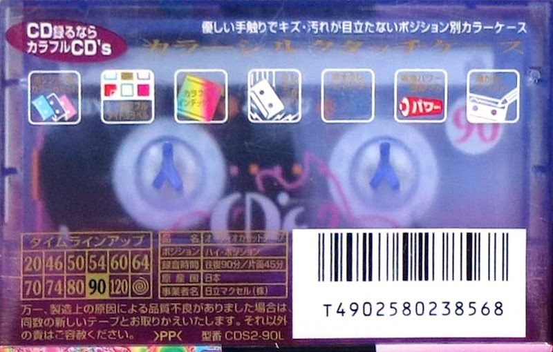 Compact Cassette Maxell CD`s II / CD`s 2 90 "CDS2-90L" Type II Chrome 1997 Japan