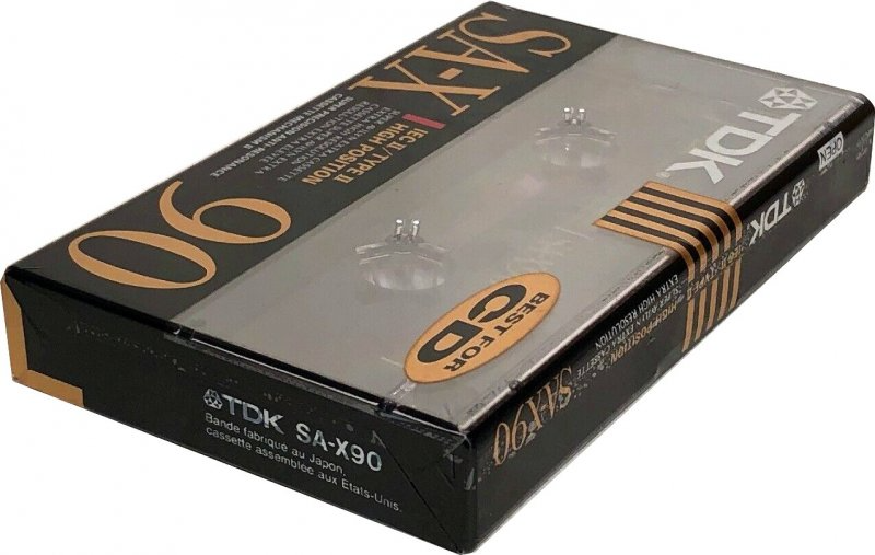Compact Cassette TDK SA-X 90 Type II Chrome 1991 North America