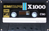 Compact Cassette EMITAPE X1000 90 Type I Normal 1975 Europe