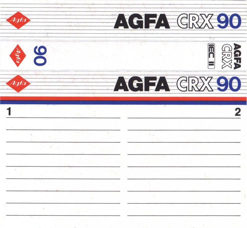 Compact Cassette: AGFA  - CRX 90