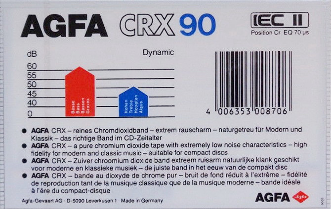 Compact Cassette: AGFA  - CRX 90