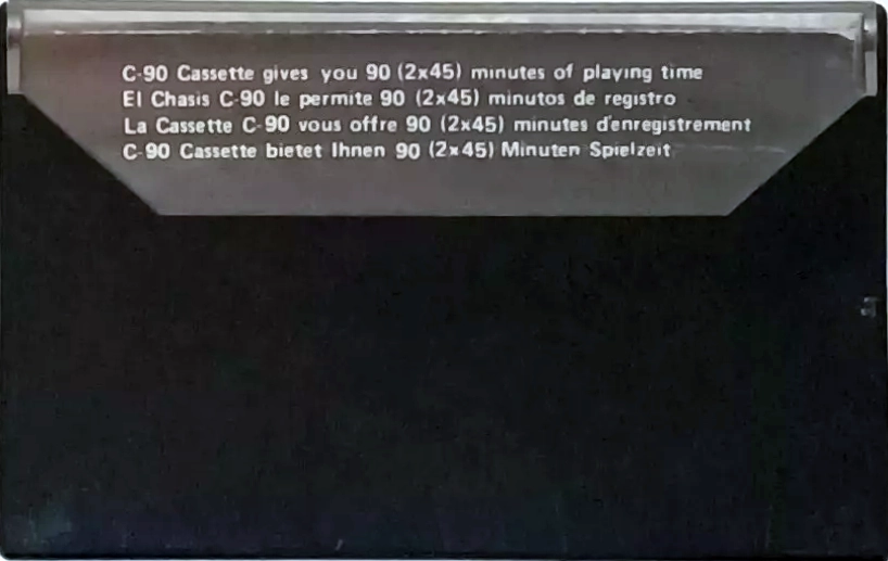 Compact Cassette Opus 90 "Low Noise" Type I Normal Europe