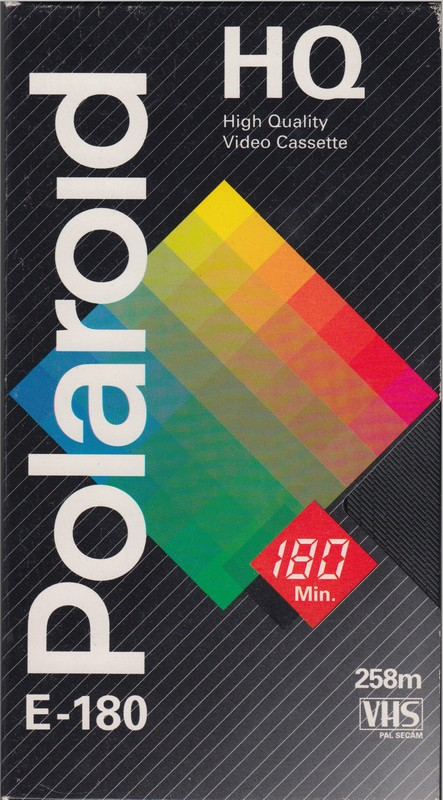 VHS, Video Home System:  Polaroid - HQ 180