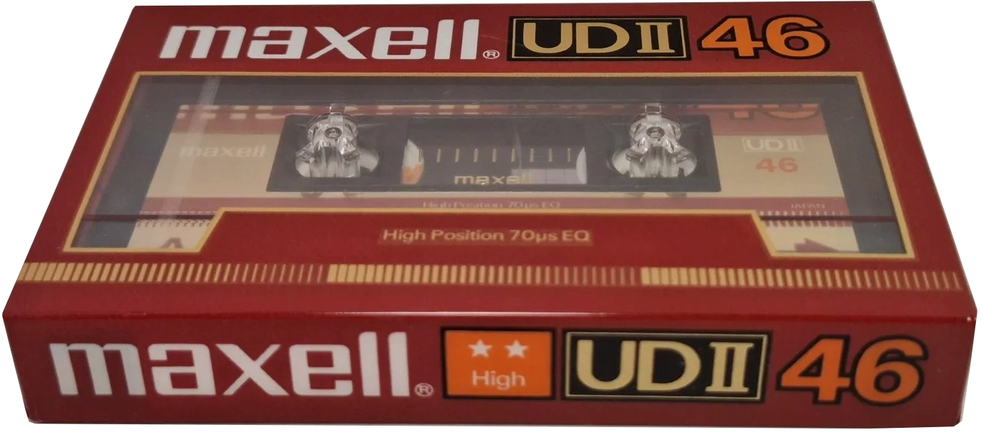 Compact Cassette Maxell UDII / UD2 46 Type II Chrome 1985 Japan