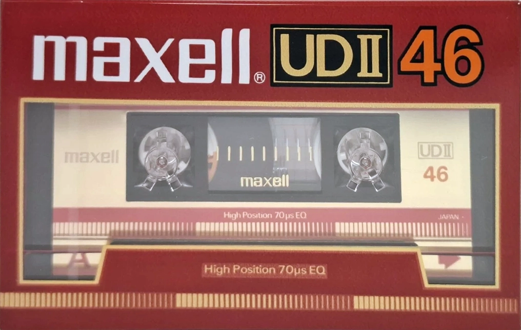 Compact Cassette Maxell UDII / UD2 46 Type II Chrome 1985 Japan