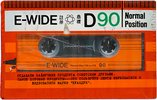 Compact Cassette E-Wide D 90 Type I Normal 1990 Russia