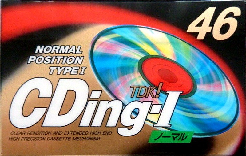 Compact Cassette TDK CDing 1 46 "CD1-46F" Type I Normal 1994 Japan