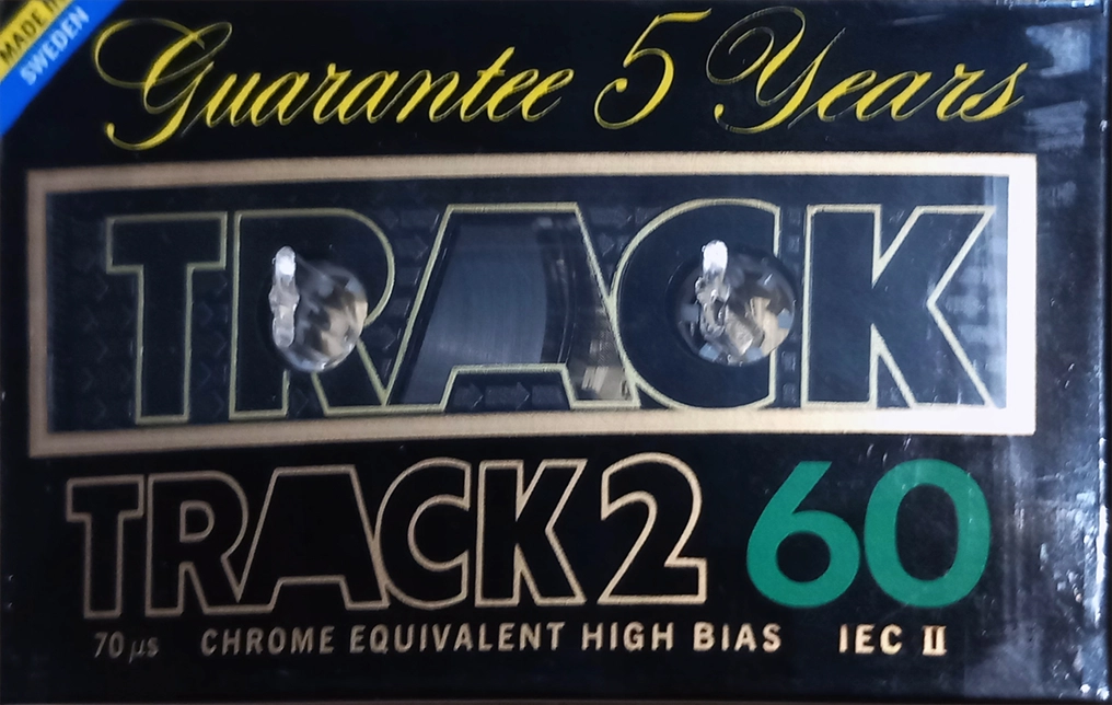 Compact Cassette Track Track 2 60 Type II Chrome 1982 Sweden