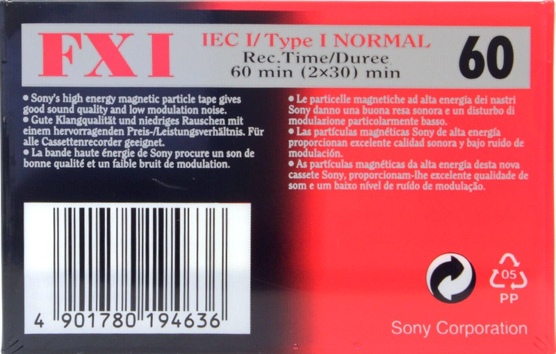 Compact Cassette: Sony  - FX I 60