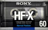 Compact Cassette Sony HF-X 60 "HF-X 60A" Type I Normal 1988 Japan