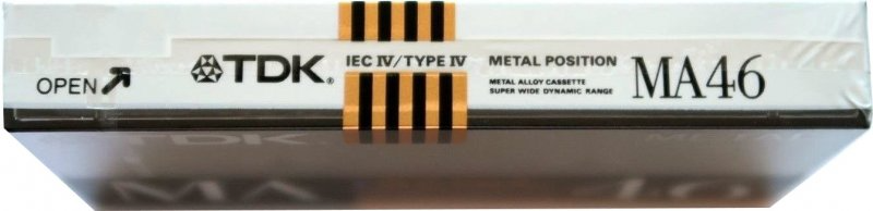 Compact Cassette TDK MA 46 "MA-46SE" Type IV Metal 1990 Europe
