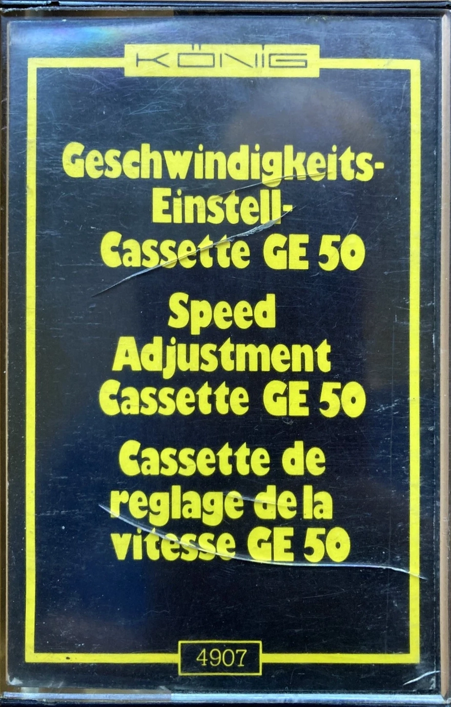 Compact Cassette Konig "GE 50" Service Cassette Unknown Country