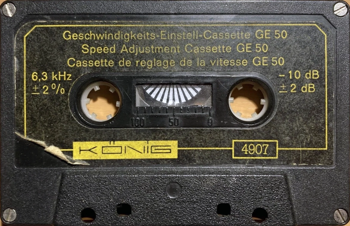Compact Cassette Konig "GE 50" Service Cassette Unknown Country